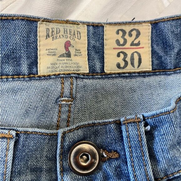 Redhead | Mens Jeans Medium Wash Straight Leg Denim 32X30 - Picture 5 of 8